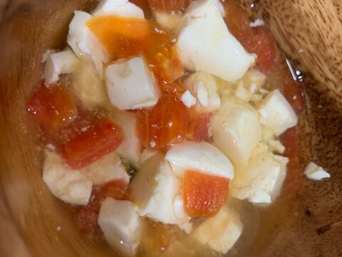 離乳食☆トマトと豆腐の出汁煮